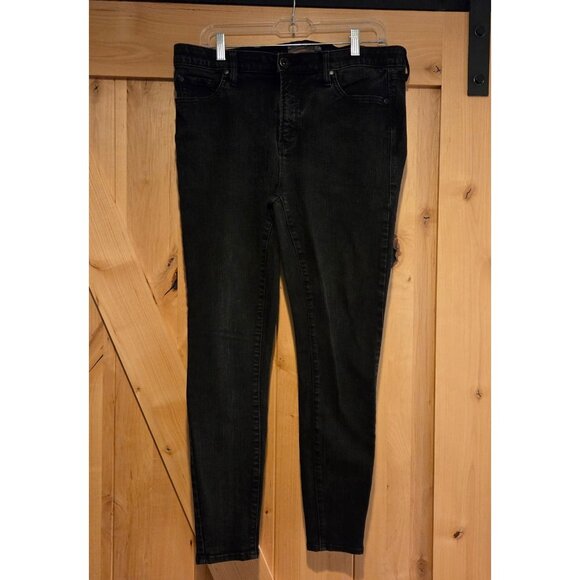 torrid Denim - Torrid Women's Premium Stretch Sky High Skinny Black Jeans Size 12